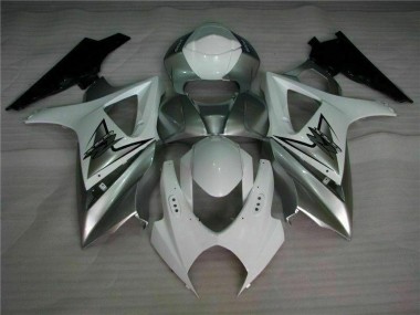 Argent Blanc Carénage Suzuki GSXR 1000 K7 2007-2008