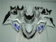 Argent Blanc Carénage Suzuki GSXR 1000 K9 2009-2016 Argent Blanc Carénage Suzuki GSXR 1000 K9 2009-2016