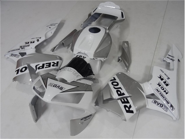 Argent Blanc Noir Repsol Carénages Honda CBR 600 RR 2003-2004 Argent Blanc Noir Repsol Carénages Honda CBR 600 RR 2003-2004