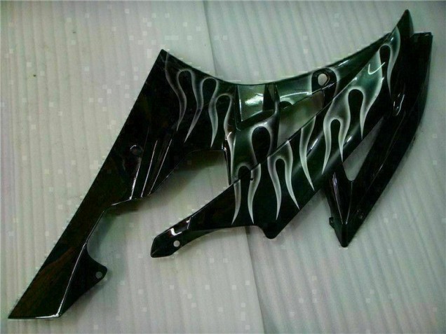 Argent Flamme Noir Carénage Yamaha R6 2006-2007 Argent Flamme Noir Carénage Yamaha R6 2006-2007
