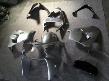 Argent Noir Brillant Carénages Kawasaki ZX9R 2002-2003