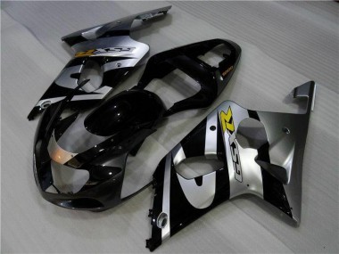 Argent Noir Carénage Suzuki GSXR 1000 K1 2000-2002