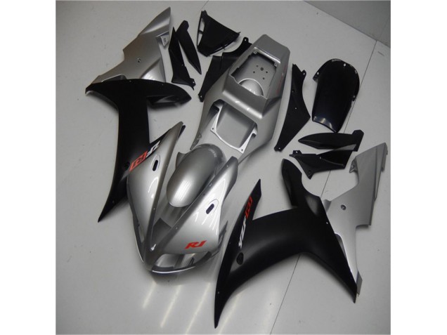 Argent Noir Carénage Yamaha R1 2002-2003 Argent Noir Carénage Yamaha R1 2002-2003
