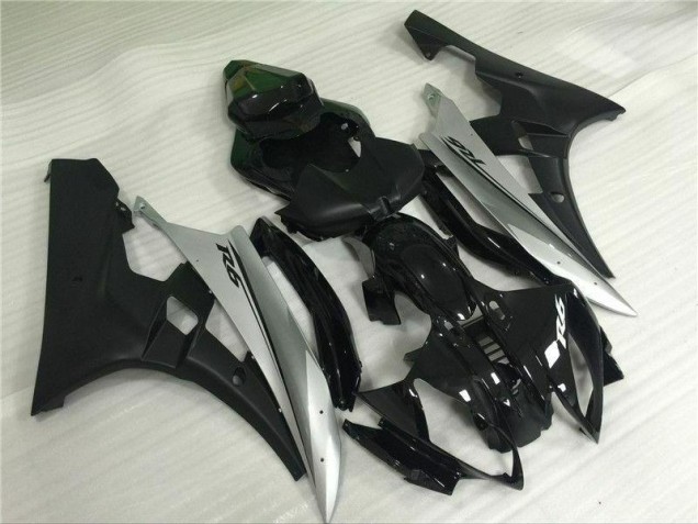 Argent Noir Carénage Yamaha R6 2006-2007 Argent Noir Carénage Yamaha R6 2006-2007
