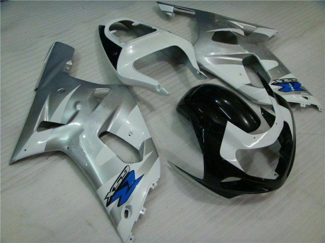 Argent Noir Carénages Suzuki GSXR 600 / 750 K1 K2 K3 2001-2003 Argent Noir Carénages Suzuki GSXR 600 / 750 K1 K2 K3 2001-2003