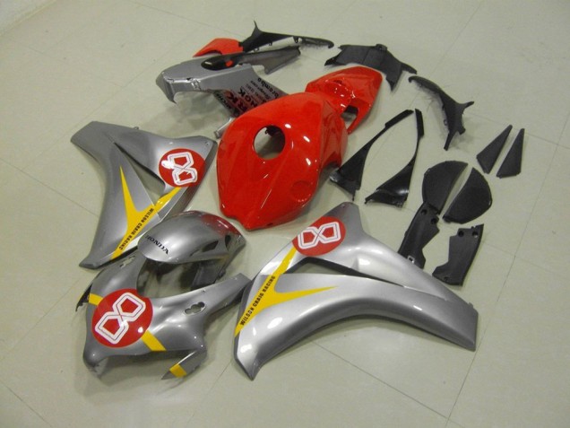 Argent Rouge 8 Carénage Honda CBR 1000 RR 2008-2011 Argent Rouge 8 Carénage Honda CBR 1000 RR 2008-2011