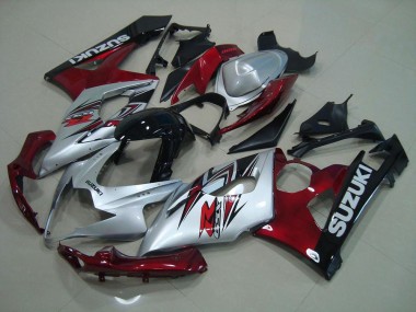 Argent Rouge Carénage Suzuki GSXR 1000 K5 2005-2006