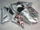 Argent Rouge Flamme Carénage Kawasaki ZX6R 2005-2006 Argent Rouge Flamme Carénage Kawasaki ZX6R 2005-2006