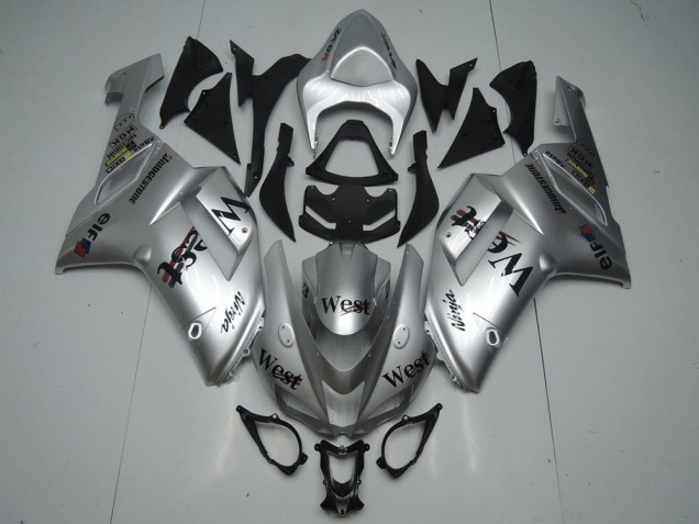 Argent West Carénage Kawasaki ZX6R 2007-2008 Argent West Carénage Kawasaki ZX6R 2007-2008
