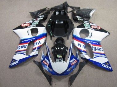 BM FIMER VOLVO Bleu Blanc Noir Carénage Yamaha R6 1998-2002