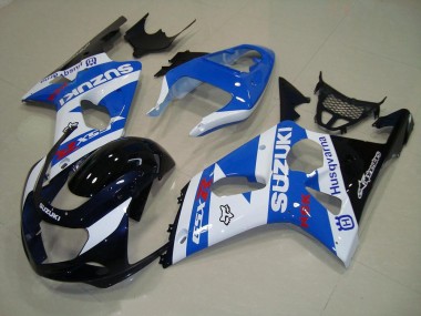 Blakc Bleu Blanc Carénage Suzuki GSXR 1000 K1 2000-2002