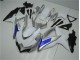 Blanc Argent Bleu Carénage Suzuki GSXR 600 / 750 K8 2008-2010 Blanc Argent Bleu Carénage Suzuki GSXR 600 / 750 K8 2008-2010