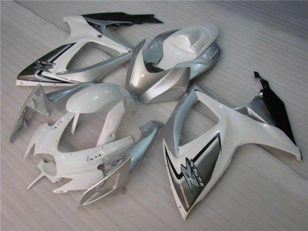 Blanc Argent Carénages Suzuki GSXR 600 / 750 K6 2006-2007 Blanc Argent Carénages Suzuki GSXR 600 / 750 K6 2006-2007