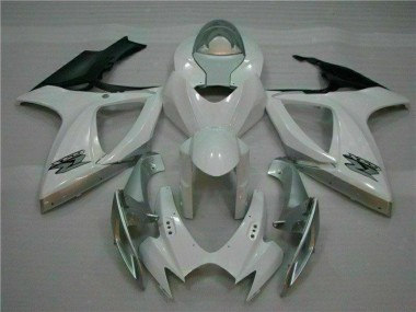 Blanc Argent Carrosserie Suzuki GSXR 600 / 750 K6 2006-2007