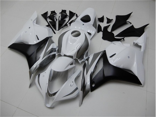Blanc Argent Noir Carénage Honda CBR 600 RR 2009-2012 Blanc Argent Noir Carénage Honda CBR 600 RR 2009-2012