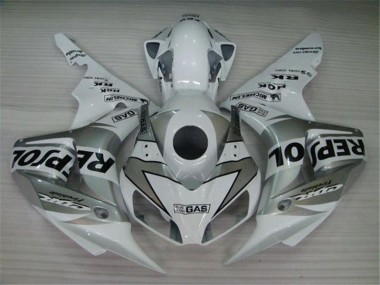 Blanc Argent Noir Repsol Carénage Honda CBR 1000 RR 2004-2005