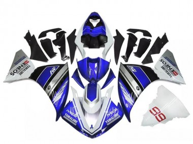 Blanc Bleu Argent Carénage Yamaha R1 2009-2011