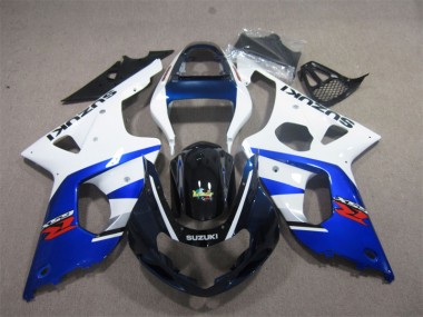 Blanc Bleu Carénage Suzuki GSXR 1000 K1 2000-2002