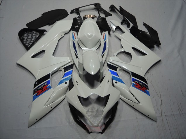 Blanc Bleu Carénage Suzuki GSXR 1000 K5 2005-2006 Blanc Bleu Carénage Suzuki GSXR 1000 K5 2005-2006