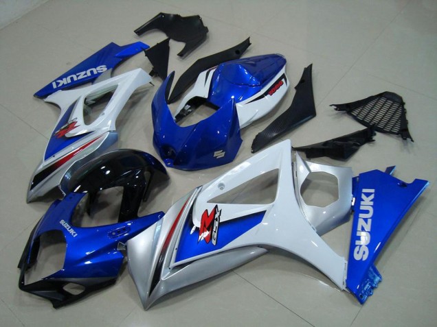 Blanc Bleu Carénage Suzuki GSXR 1000 K7 2007-2008 Blanc Bleu Carénage Suzuki GSXR 1000 K7 2007-2008