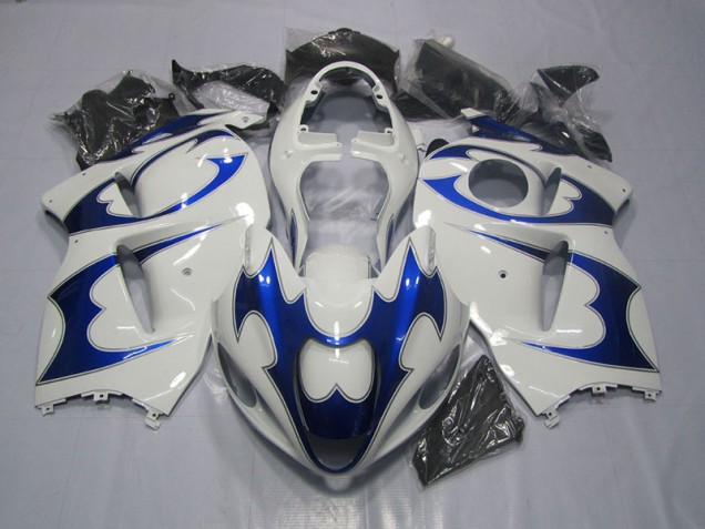 Blanc Bleu Carénage Suzuki GSXR 1300 Hayabusa 1996-2007 Blanc Bleu Carénage Suzuki GSXR 1300 Hayabusa 1996-2007