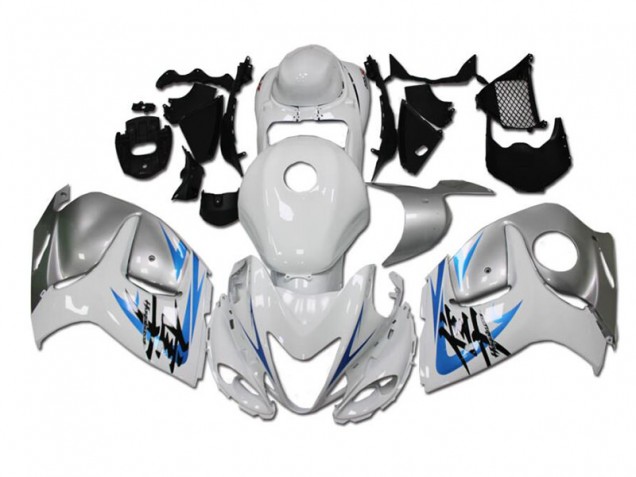 Blanc Bleu Carénage Suzuki GSXR 1300 Hayabusa 2008-2019 Blanc Bleu Carénage Suzuki GSXR 1300 Hayabusa 2008-2019