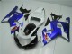 Blanc Bleu Carénage Suzuki GSXR 600 / 750 K1 K2 K3 2001-2003 Blanc Bleu Carénage Suzuki GSXR 600 / 750 K1 K2 K3 2001-2003