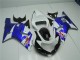 Blanc Bleu Carénage Suzuki GSXR 600 / 750 K1 K2 K3 2001-2003 Blanc Bleu Carénage Suzuki GSXR 600 / 750 K1 K2 K3 2001-2003