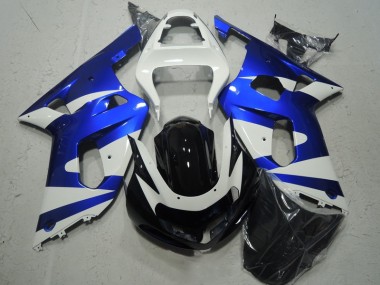 Blanc Bleu Carénage Suzuki GSXR 600 K1 K2 K3 2001-2003