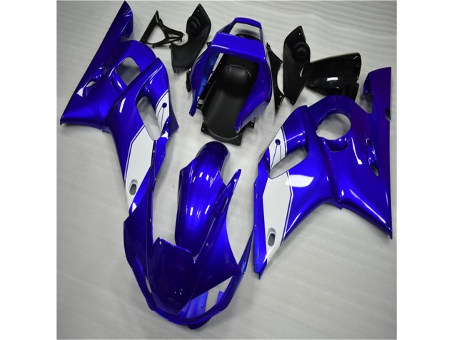 Blanc Bleu Carénage Yamaha R6 1998-2002 Blanc Bleu Carénage Yamaha R6 1998-2002
