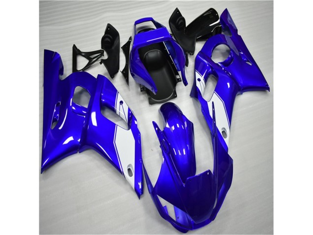 Blanc Bleu Carénage Yamaha R6 1998-2002 Blanc Bleu Carénage Yamaha R6 1998-2002