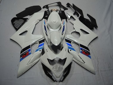Blanc Bleu Carénages Suzuki GSXR 1000 K7 2007-2008