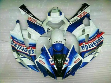 Blanc Bleu Carénages Yamaha R6 2006-2007