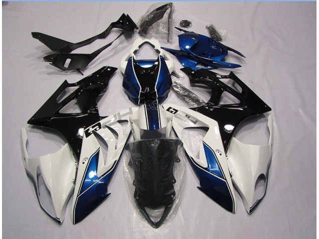 Blanc Bleu Carrosserie BMW S1000RR 2009-2014 Blanc Bleu Carrosserie BMW S1000RR 2009-2014
