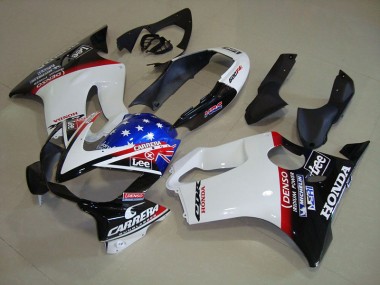 Blanc Bleu DENSO HRC Carrera Carénage Honda CBR 600 F4i 2004-2007