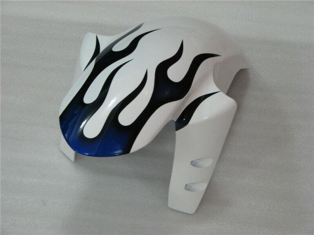 Blanc Bleu Flamme Carénage Yamaha R1 2004-2006 Blanc Bleu Flamme Carénage Yamaha R1 2004-2006