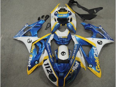 Blanc Bleu GoldBet 112 Carénage BMW S1000RR 2009-2014