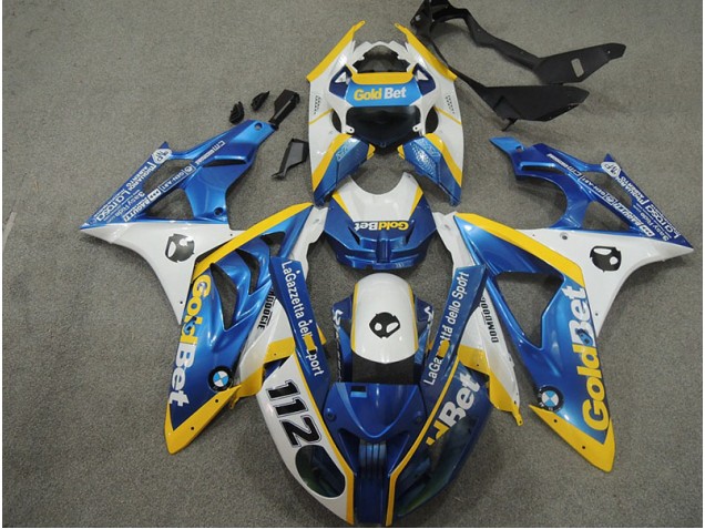 Blanc Bleu GoldBet 112 Carénage BMW S1000RR 2009-2014 Blanc Bleu GoldBet 112 Carénage BMW S1000RR 2009-2014