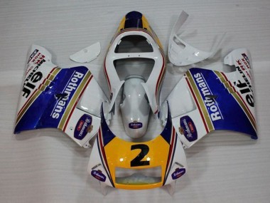 Blanc Bleu Jaune Carénage Honda NSR 250 MC28 P4 1994-1996