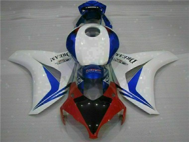 Blanc Bleu Kit Carénages Complet Honda CBR 1000 RR 2008-2011