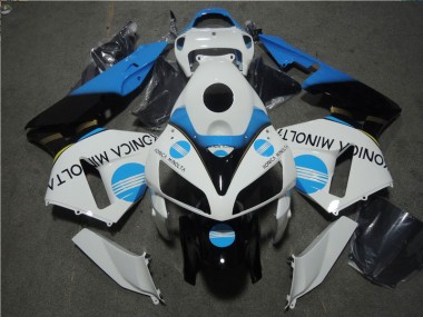 Blanc Bleu Konica Minolta Carénages Honda CBR 600 RR 2005-2006