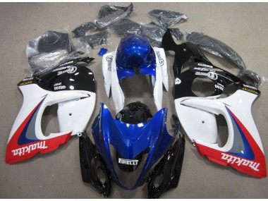 Blanc Bleu Makita Carénage Suzuki GSXR 1300 Hayabusa 2008-2019