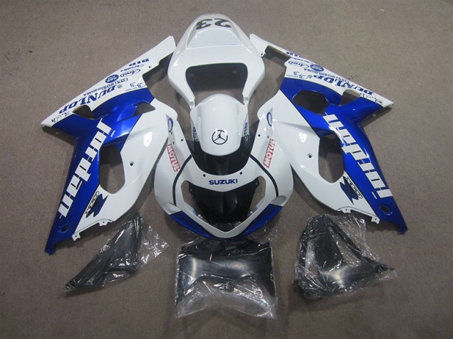 Blanc Bleu Motul Carénages Suzuki GSXR 600 K1 K2 K3 2001-2003 Blanc Bleu Motul Carénages Suzuki GSXR 600 K1 K2 K3 2001-2003