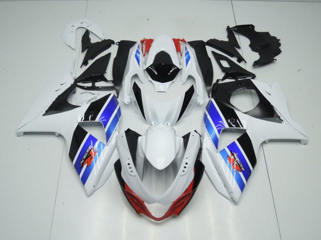 Blanc Bleu Noir Carénage Suzuki GSXR 1000 K9 2009-2016 Blanc Bleu Noir Carénage Suzuki GSXR 1000 K9 2009-2016