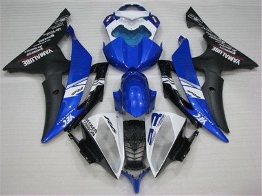 Blanc Bleu Noir Carénage Yamaha R6 2008-2016