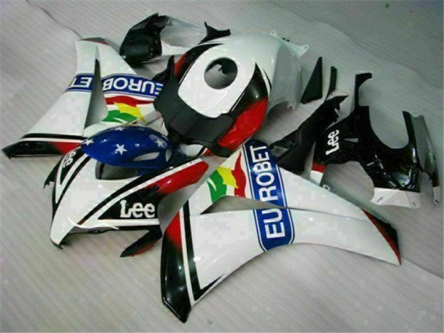 Blanc Bleu Rouge Eurobet Lee Carénage Honda CBR 1000 RR 2008-2011 Blanc Bleu Rouge Eurobet Lee Carénage Honda CBR 1000 RR 2008-2011