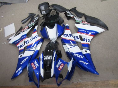 Blanc Bleu Sterilgarda Volvo Carénage Yamaha R6 2006-2007