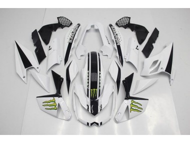 Blanc Carénage Kawasaki Z1000 2007-2009