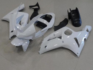 Blanc Carénage Kawasaki ZX6R 2003-2004