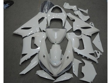 Blanc Carénage Kawasaki ZX6R 2005-2006